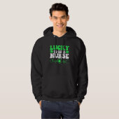 Nurse St Patricks Day Lucky To Be A Nurse Shamrock Hoodie (Voorkant volledig)