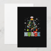 Nurse Stethoscoop kerstboomverlichting voedend Cu Kaart (Voorkant / Achterkant)