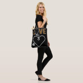 Nurse Stethoscoop-luipaard Tote Bag (Op model)