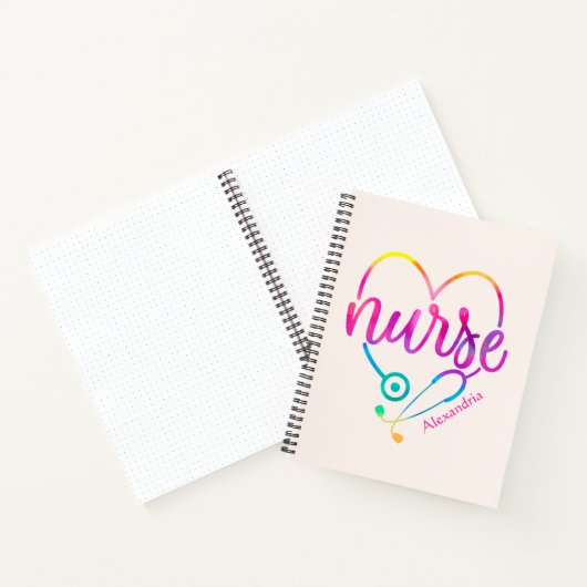 Nurse Stethoscoop Notitieboek (Binnen)