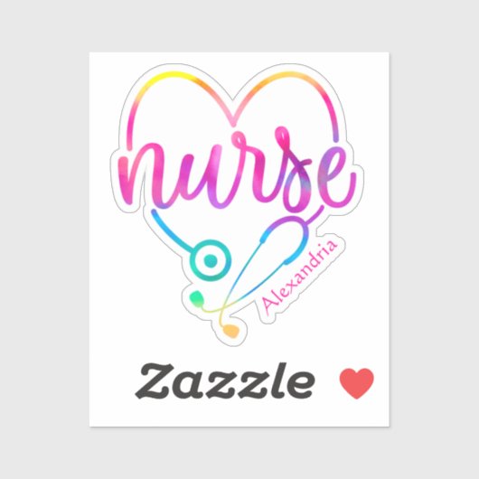 Nurse Stethoscoop Sticker (Vel)