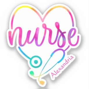 Nurse Stethoscoop Sticker