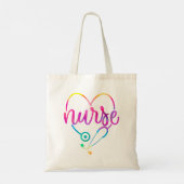 Nurse Stethoscoop Tote Bag (Achterkant)