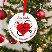 Nurse Stethoscope Heart Nurse Pet Ornament