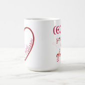 Nurse Stethoscope Heart Red Coffee Fun Koffiemok (Center)