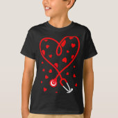 Nurse Stethoscope Heart Valentine's Day Nursing  T-shirt (Voorkant)