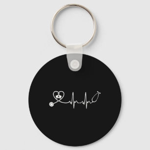 Nurse Stethoscope Heartbeat Nurse Week 2025 Sleutelhanger