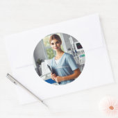 Nurse Stickers verjaardag (Envelop)