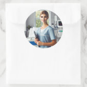 Nurse Stickers verjaardag (Tas)