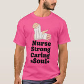 Nurse Strong Caring Soul T-shirt (Voorkant)