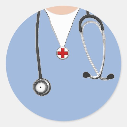 Nurse strubs ronde sticker (Voorkant)