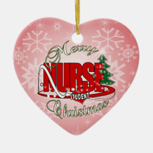 NURSE STUDENT CHRISTMAS KERAMISCH ORNAMENT