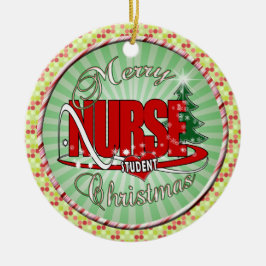 NURSE STUDENT CHRISTMAS KERAMISCH ORNAMENT