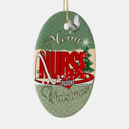 NURSE STUDENT CHRISTMAS KERAMISCH ORNAMENT (Rechts)