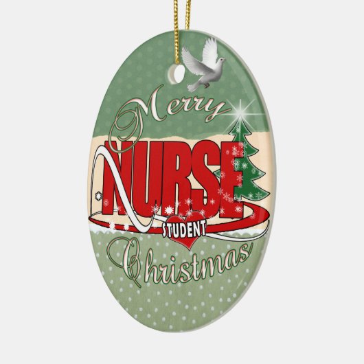 NURSE STUDENT CHRISTMAS KERAMISCH ORNAMENT (Links)