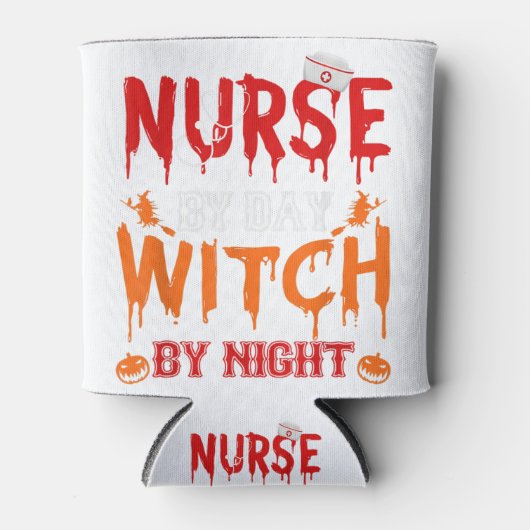 Nurse Sugar Skull Stethoscoop Medical Halloween Co Blikjeskoeler (Voorkant)