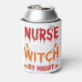 Nurse Sugar Skull Stethoscoop Medical Halloween Co Blikjeskoeler (Blikje Achterkant)