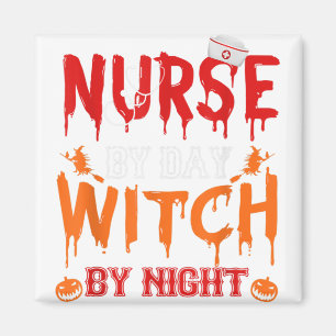 Nurse Sugar Skull Stethoscoop Medical Halloween Co Magneet