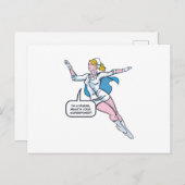 Nurse Superheld Briefkaart (Voorkant / Achterkant)