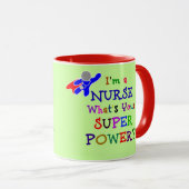 Nurse Superheld Mok (Voorkant rechts)