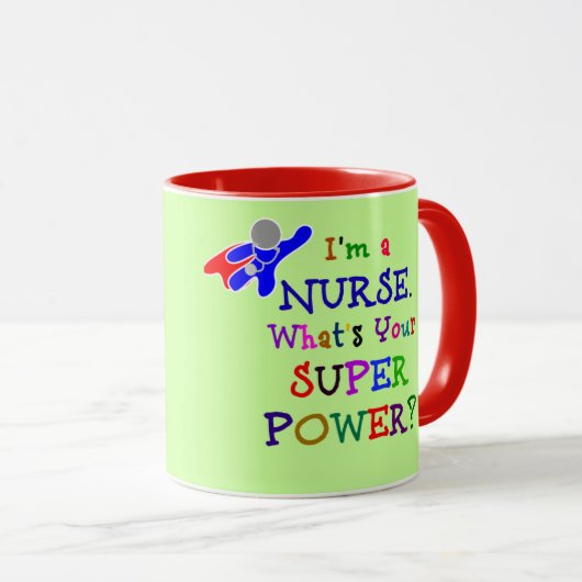 Nurse Superheld Mok (Voorkant rechts)