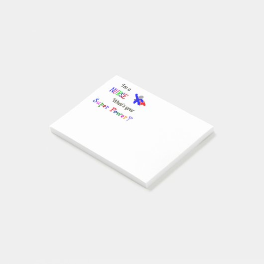 Nurse Superheld Post-it® Notes (Schuin)