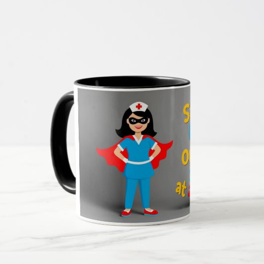 "Nurse Superhero"-Mok voor een speciale prijs Mok (Voorkant links)