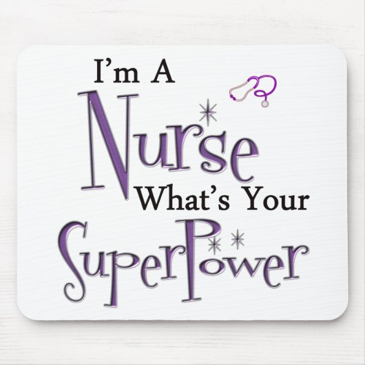 Nurse Superpower Muismat (Voorkant)