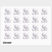 Nurse Superpower Vierkante Sticker (Vel)