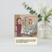 Nurse Talking To Chicken Head Patient Get Well Briefkaart (Staand voorkant)