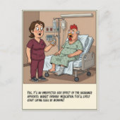 Nurse Talking To Chicken Head Patient Get Well Briefkaart (Voorkant)