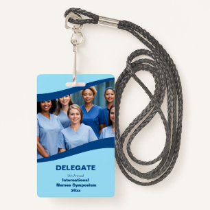 Nurse Technician Caregiver Medical Conference Badge