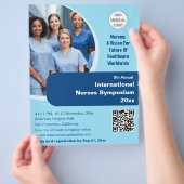 Nurse Technician Caregiver Medical Conference Flyer (Hand)
