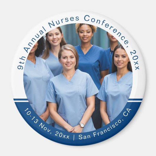 Nurse Technician Caregiver Medical Conference Magneet (Voorkant)
