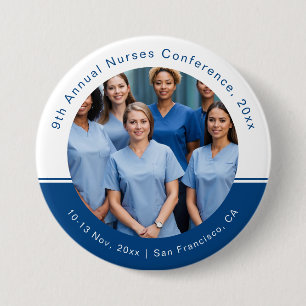 Nurse Technician Caregiver Medical Conference Ronde Button 7,6 Cm