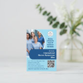 Nurse Technician Caregiver Medical Conference Visitekaartje (Staand voorkant)