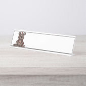 Nurse Teddy Bear Bureau Naambordje (Voorkant)