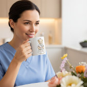 Nurse Teddy Bear Mug – Custom Name Gift for Nurses Koffiemok