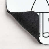 Nurse tekenafbeelding muismat (Hoek)