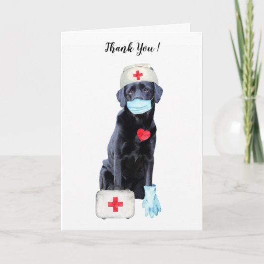 Nurse Thank You Card Bedankkaart (Voorkant)