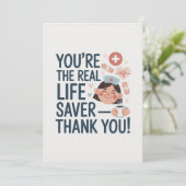 Nurse Thank You Card Bedankkaart (Staand voorkant)