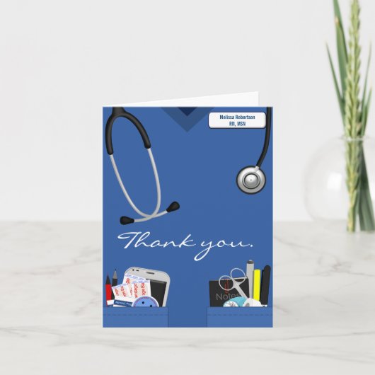 Nurse Thank You Card Bedankkaart (Voorkant)