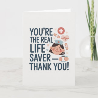 Nurse Thank You Card Kaart