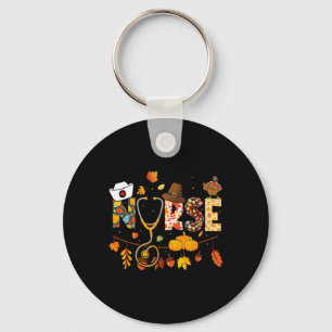 Nurse Thanksgiving Health Worker Nursing Herfst Tu Sleutelhanger
