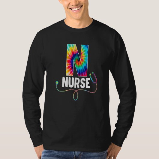 Nurse Tie Dye Stethoscope Nurse Week For Nurse 202 T-shirt (Voorkant)