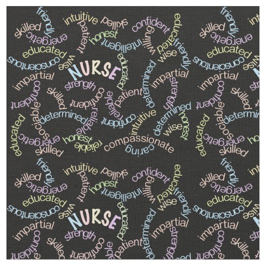 Nurse Tools Black  Stof (Close Up)