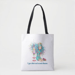 Nurse Tote Bag. I give shots and second chances. Bag