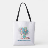 Nurse Tote Bag. I give shots and second chances. Bag (Achterkant)