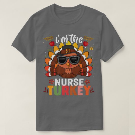 Nurse Turkey Family Matching Group Thanksgiving Da T-shirt (Design voorkant)
