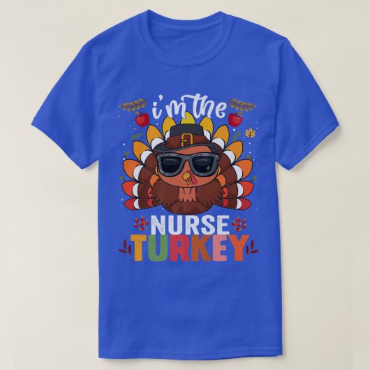 Nurse Turkey Family Matching Group Thanksgiving Da T-shirt (Design voorkant)